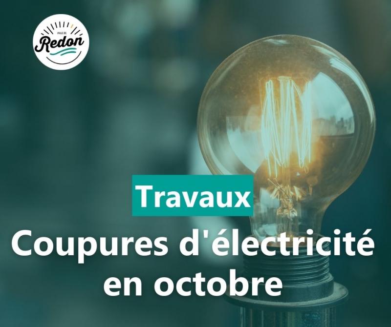 Des coupures de courant pour travaux à Redon en octobre 2022